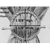 Plastic Crystal Ring Barrette Style Panel Holdback Set of 2-Color: Silver