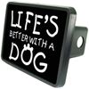 Dog Owner Trailer 2" Receiver Hitch Plug from Redeye Laserworks
