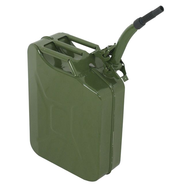 5 Gal 20L Jerry Can Gasoline Fuel Can Emergency Backup Caddy Tank