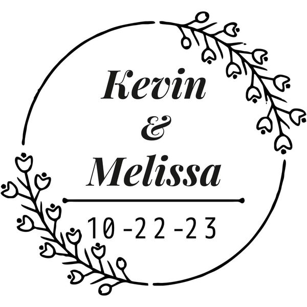 Ideal 400R Name, Date Custom Self Inking Stamp Rubber Stamp Ink Stamp