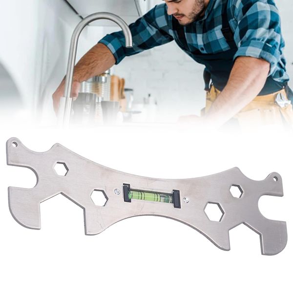 Multi-Function Special Key with Spirit Level, Universal Shower Key Shower Installation Tool