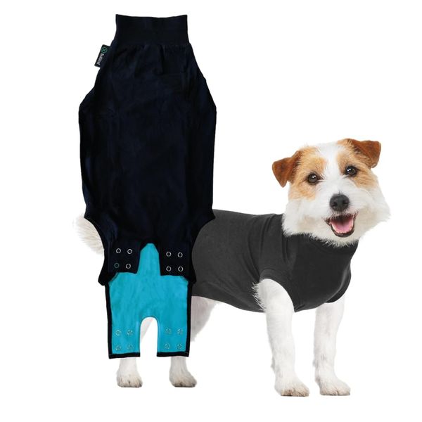 Suitical Recovery Suit for Dogs, Black, s