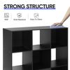9 Cube Storage Organizer Wooden Display Cube Shelf 5 Removable Back Panels Black