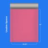 The Boxery Colored Poly Bubble Mailers (#5 10.5x16'', Pink)