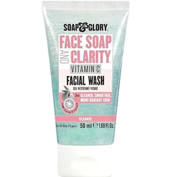 Soap & Glory Face Soap & Clarity Vitamin C Facial Wash 1.7oz New!