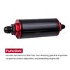 Inline Fuel Filter High Flow 100 Micron Cleanable AN6 AN8 AN10 Adapter universal