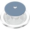 Dusty Blue - Cute Simple Chic Boho Hand Drawn Heart PopSockets PopGrip for MagSafe