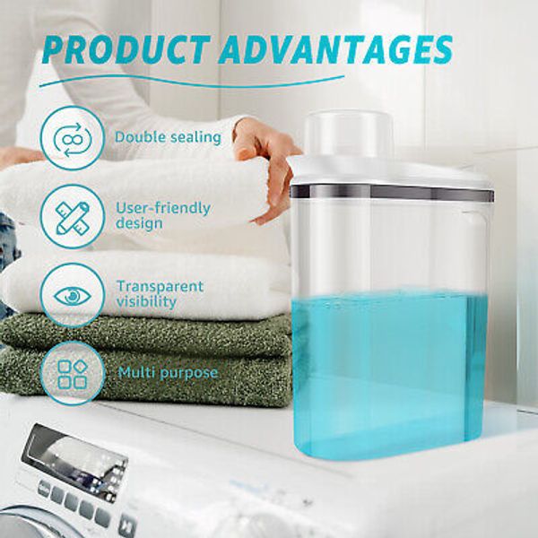 Laundry Powder Container with Lid Protective Laundry Storage Containers tyRxz