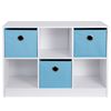  6 Cube Cubby Storage Shelf Organizer Counter Cabinet Top Bookcase Stackable 