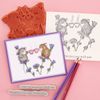 Spellbinders Tea for Two Cling Rubber Stamp from The Spring Collection House-Mouse Designs, RED, ONE