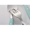 20 Piece Walnut Wood Flatware Set Stylish Ergonomic Design Dishwasher Safe