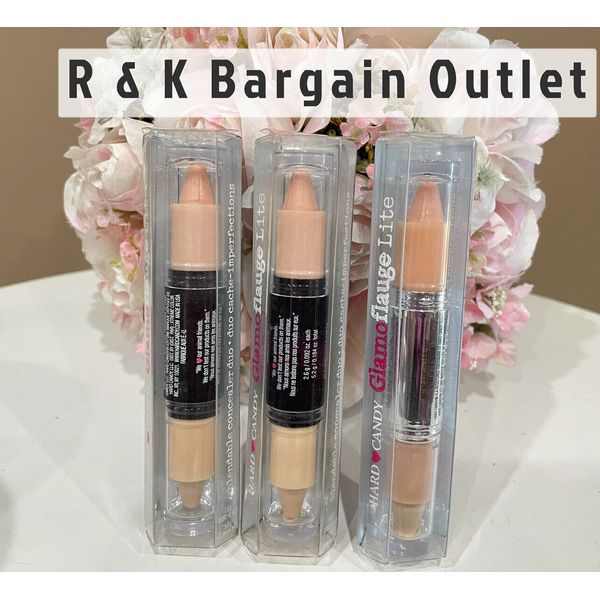 3  ~  HARD CANDY Glamoflauge Lite concealer duo 0.18oz Each Light 755