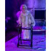 Horror-Shop Old Grandmother with Walker - Motion & Sound 72 cm