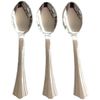 50 Pc Plastic Silver Spoons Appears As Stainless Steel Single Use