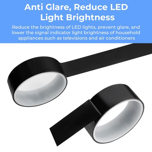 THAMIAO Light Dimming Tape,Light Dimming Tape for Electronics,Light dimming Film,Light Dimming 50% Covers for LED or Routers (50% Dimming,1.2 inch x 33 Feet)
