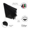 Motique Accessories Extra Large Solid Bandana 27x27 Inch (Black)
