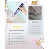 PAPMINI Cat Clippers with LED Display Purple-Blue