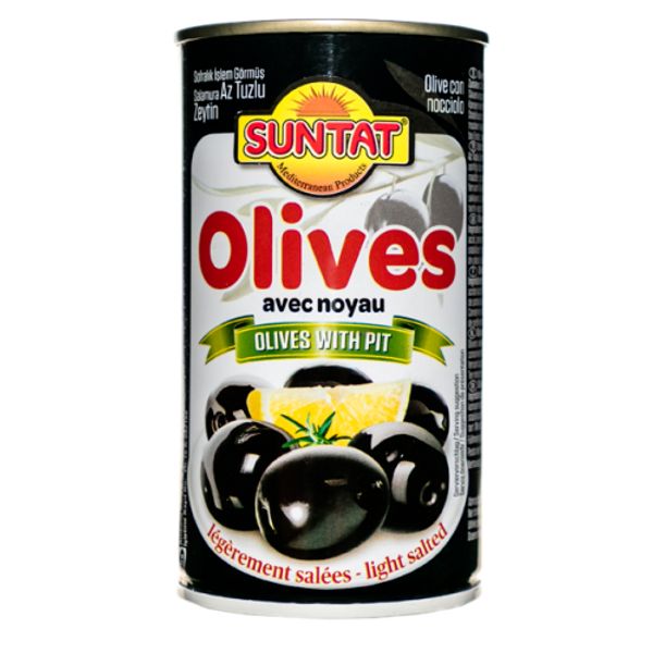 Black olives with pit, 1 pc, 350g