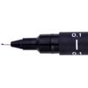 UNI Pin 5 Piece Black 01 - 08, UUAPIN5B