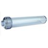Refillable Empty Clear Inline Cartridge 2" x 10" with 1/4" FPNT for DI, RO Media