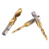 Yosoo 6pcs Drill Bits HSS Taps 1/4 Inch Hexa Metric Thread Bits Set Tool Tap M3-M10