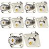10Pcs UHF Female Jack SO-239 Bulkhead Panel Chassis 4-hole Panel Mount Connector