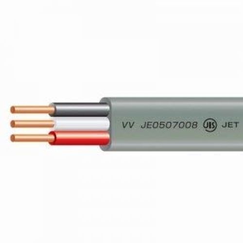 Fuji Electric Wire Sold Sold Color VVF Cable, 0.06 inch (1.6 mm) x 3 Cores, Sold in 3.3 ft (1 m) Units, VVF 1.6 x 3C