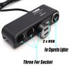 2022 USB Car Charger Cigarette Lighter Socket 4-Way 12V Splitter Power Adapter