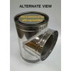 6" ID Class A Double Wall Tee & Plug Insulated Stove Pipe Fuel Applications NEW