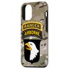 iPhone 12/12 Pro 101st Airborne Division Patch with Ranger Tab Multicam Camo Smartphone Case