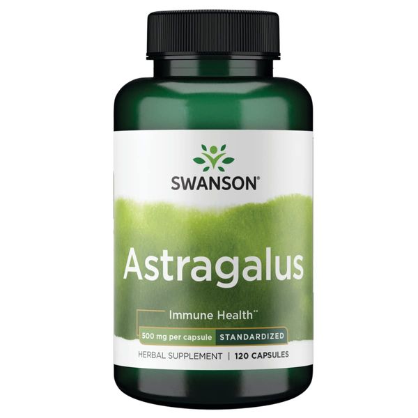 Swanson Astragalus (Standardized) 500 Milligrams 120 Capsules