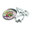 30794 Nici Santa's Helper Decorative Tin with Cookie Cutters for Biscuits (Pack of 3)