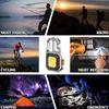 Cob Keychain Work Rechargeable Flashlight 7 Modes,Magnet Camping, Fishing,repair