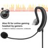 Telephone Accessories,Ear Hook Headset USB Headphone Computer Notebook Accessory for pe/QQ/MSN,100-5600Hz