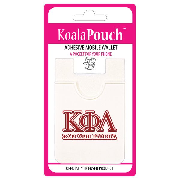 Kappa Phi Lambda - Koala Pouch - Adhesive Cell Phone Wallet