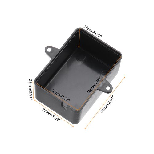 uxcell 2.01" x 1.38" x 0.91" Junction Box Dustproof DIY Electronic Wiring Box Enclosure Project Case ABS for DIY Electronic Projects Black, 20 Pack