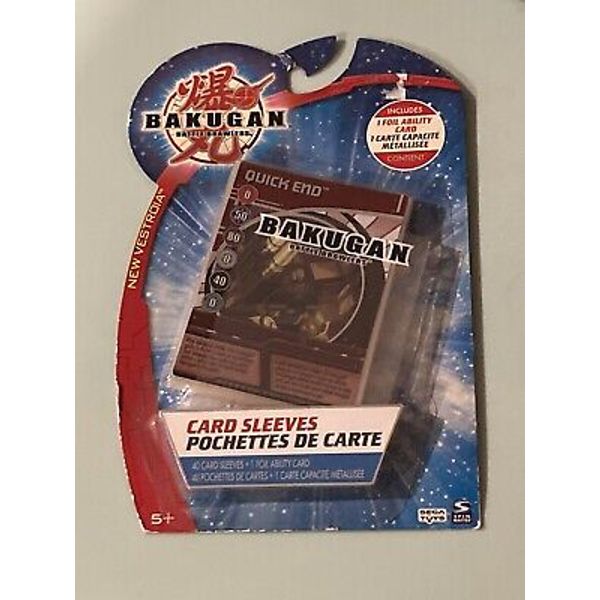 Bakugan Battle Brawlers Card Sleeves  New Vestroia  2008 New On Card SEGA Toys