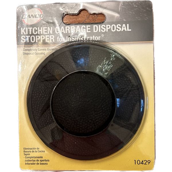 Danco Garbage Disposal Stopper for Kitchen Insinkerator #10429 Black NEW