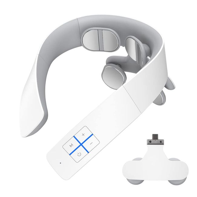 NIPLUX NECK RELAX 1S Neck Care Relaxation Device Co., Ltd. Neck Relaxation Device 1S Neck Shoulder Cordless, Japanese Voice Guidance, Silent, Lightweight, Warm, 6 Modes, 16 Adjustable Strength, USB-C Charging, Can Be Used While Sleeping, Celebrations, Res