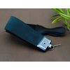 3 Pieces Men's Shaving Set with Straight Razor in Black Colour,Double Sided Leather Strop & Sharping Paste (3Pcs)