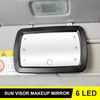 Sun Visor Vanity Mirror PORTABLE 6 LED Lighted Clip-On Car Interior makeup Shade