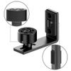 QINAIXQM Floor Guide Sliding Barn Door Adjustable Floor Guide Wall/Door Bottom Guide Black