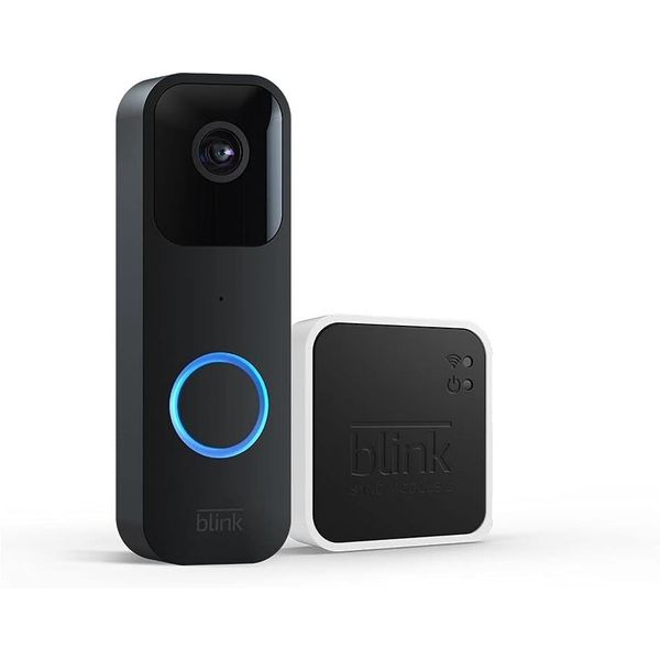 Blink Video Doorbell + Sync Module 2 Two-way Audio HD Video, wired or wire-free