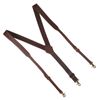 TOURBON Men's Y-Back Adjustable Elastic Suspender with Hooks Work Suspender Gift