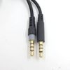 2M Black Headphone Metal Cable Audio Cord Line Gaming Headset for HyperX Cloud Mix Cloud Alpha