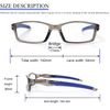 KoKoBin 3 Pack sports reading glasses TR90 rectangular Lightweight Comfortable and flexible Blue Light Blocking Readers (3 Pack, 2, Dioptres)