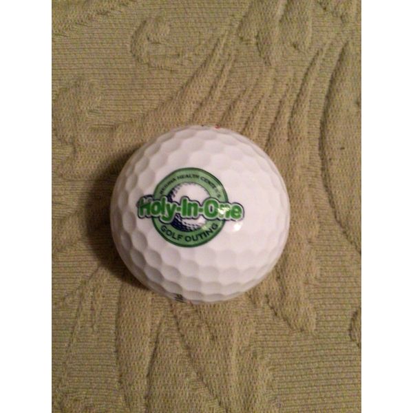 NEW (1) Pinnacle 3 Gold Golf Ball “HOLY IN ONE” Regina Health Center Golf Outing