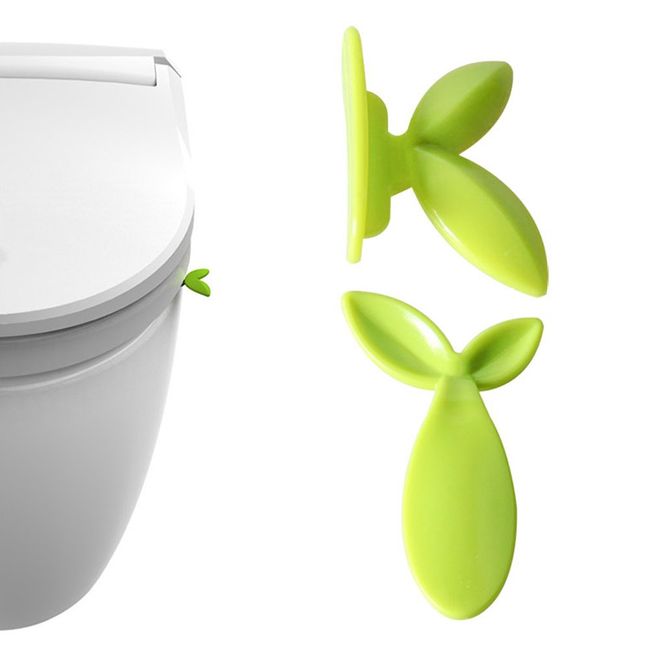 minnilove Toilet Seat Handle Pulls Green Leaf Design Bathroom Supplies Bacteria to keep your hands and convenient Clean and Hygienic