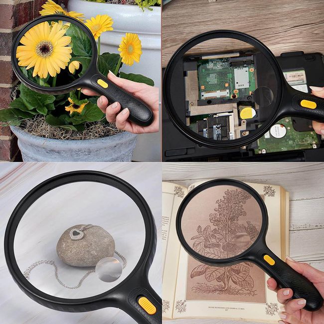 Magnifying Glass with Light Magnifier 5.5 Inch Extra Large Magnifier