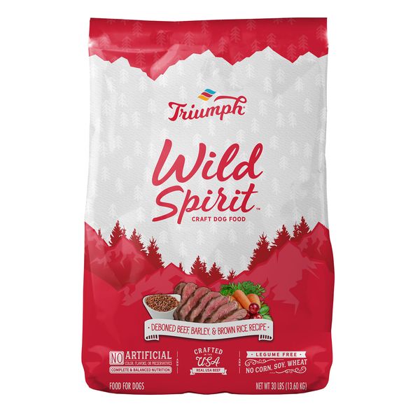 Sunshine Mills Wild Spirit Dog Beef & Barley Recipe 30 LB